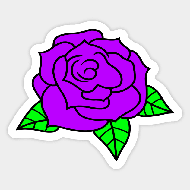 Purple Roses Sticker by HeavenlyTrashy